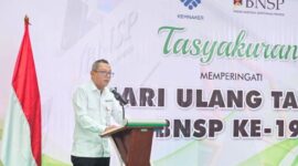 Ketua BNSP Syamsi Hari dan Pejabat Kemenaker Hadiri Perayaan Ulang Tahun BNSP ke-19 di Jakarta