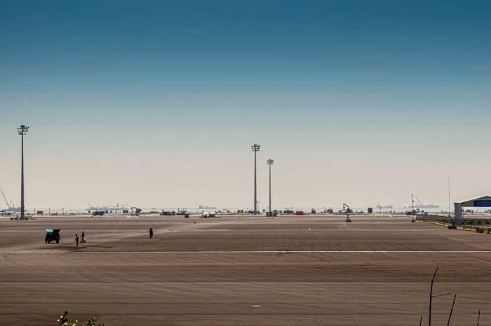 Dermaga Patimban di Subang, disiapkan menampung 7,5 juta TEUs kontainer. (Dok. PT Agoeslan Capital)